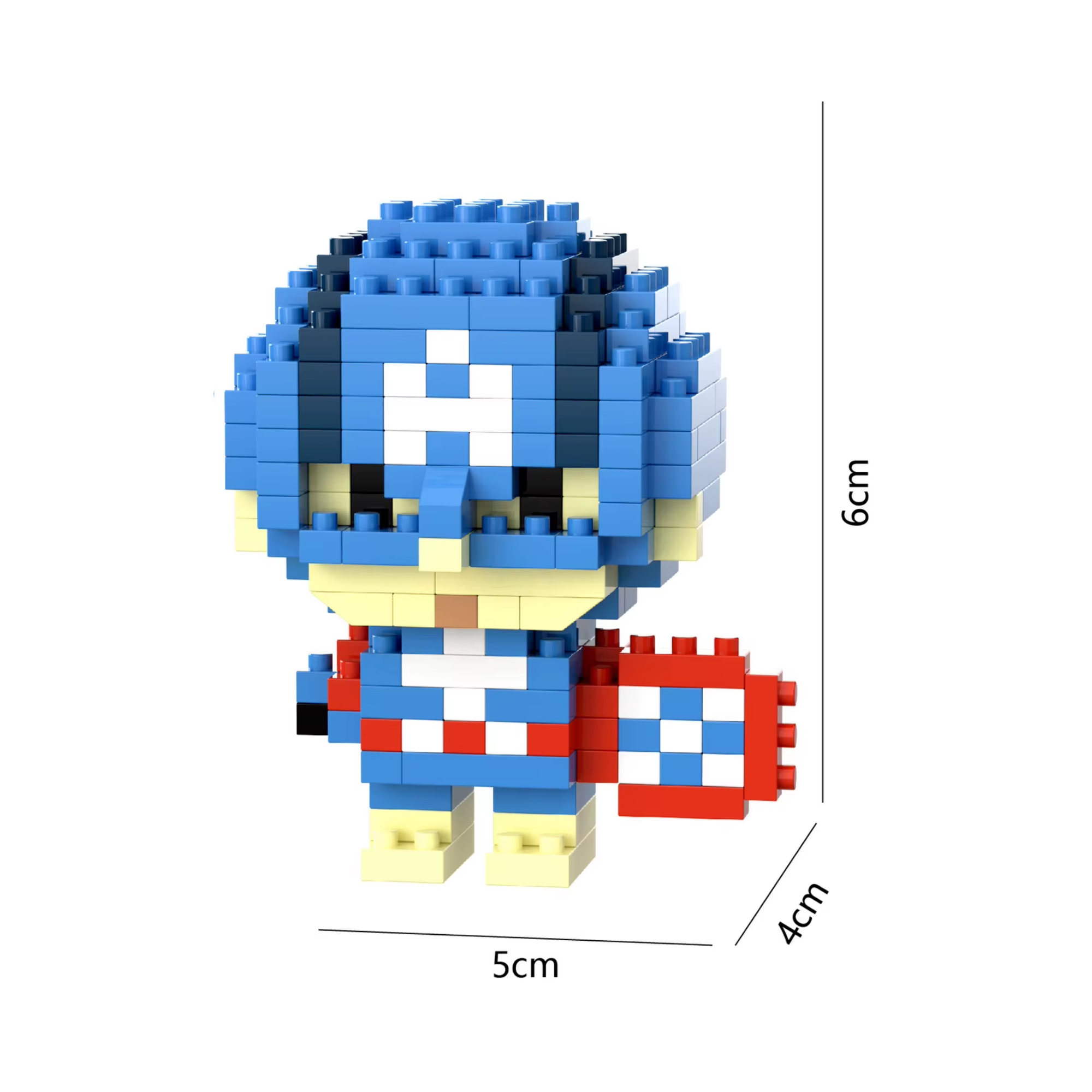 Captain America | Geïnspireerde Micro Brick Figuur