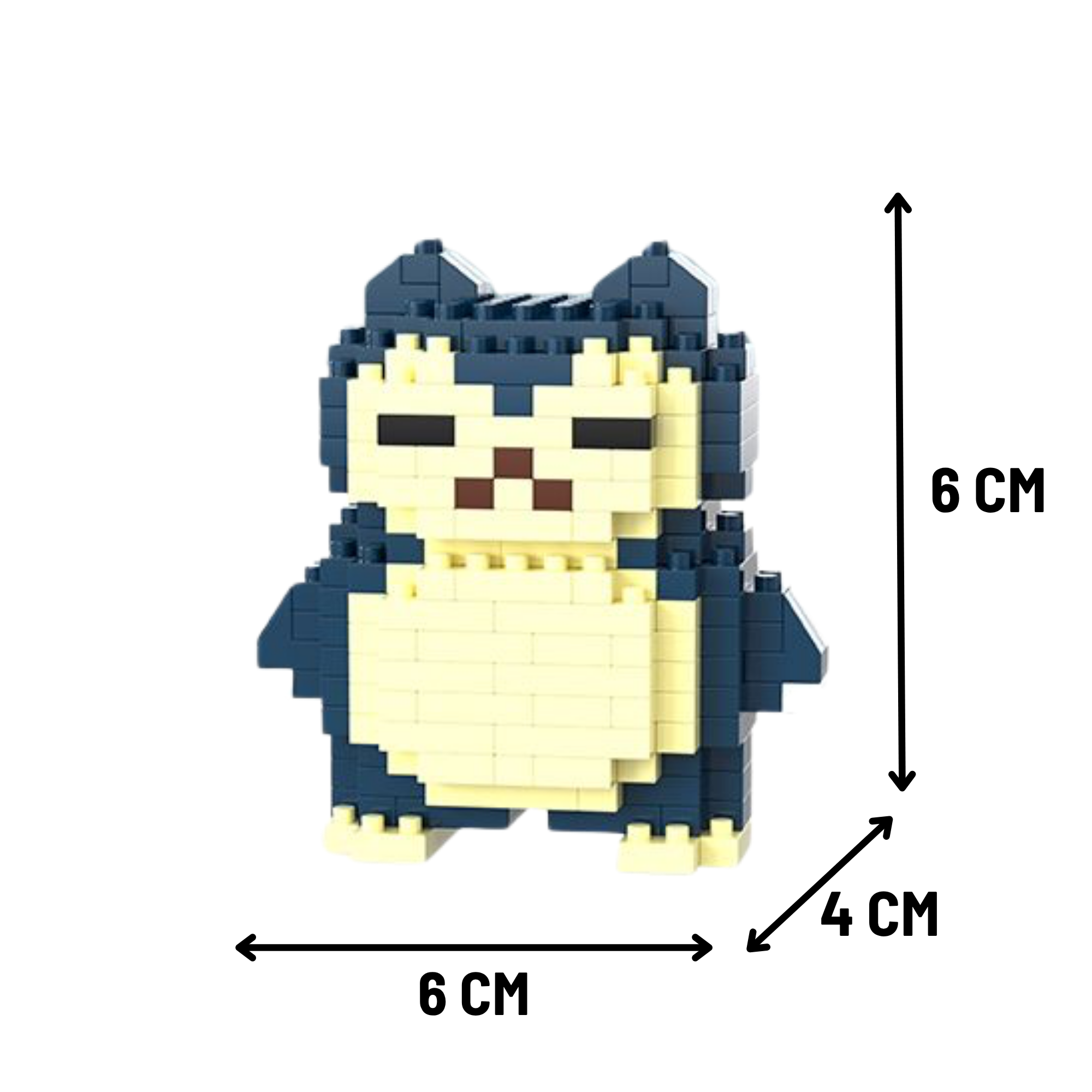 Snorlax | Geïnspireerde Micro Brick Figuur