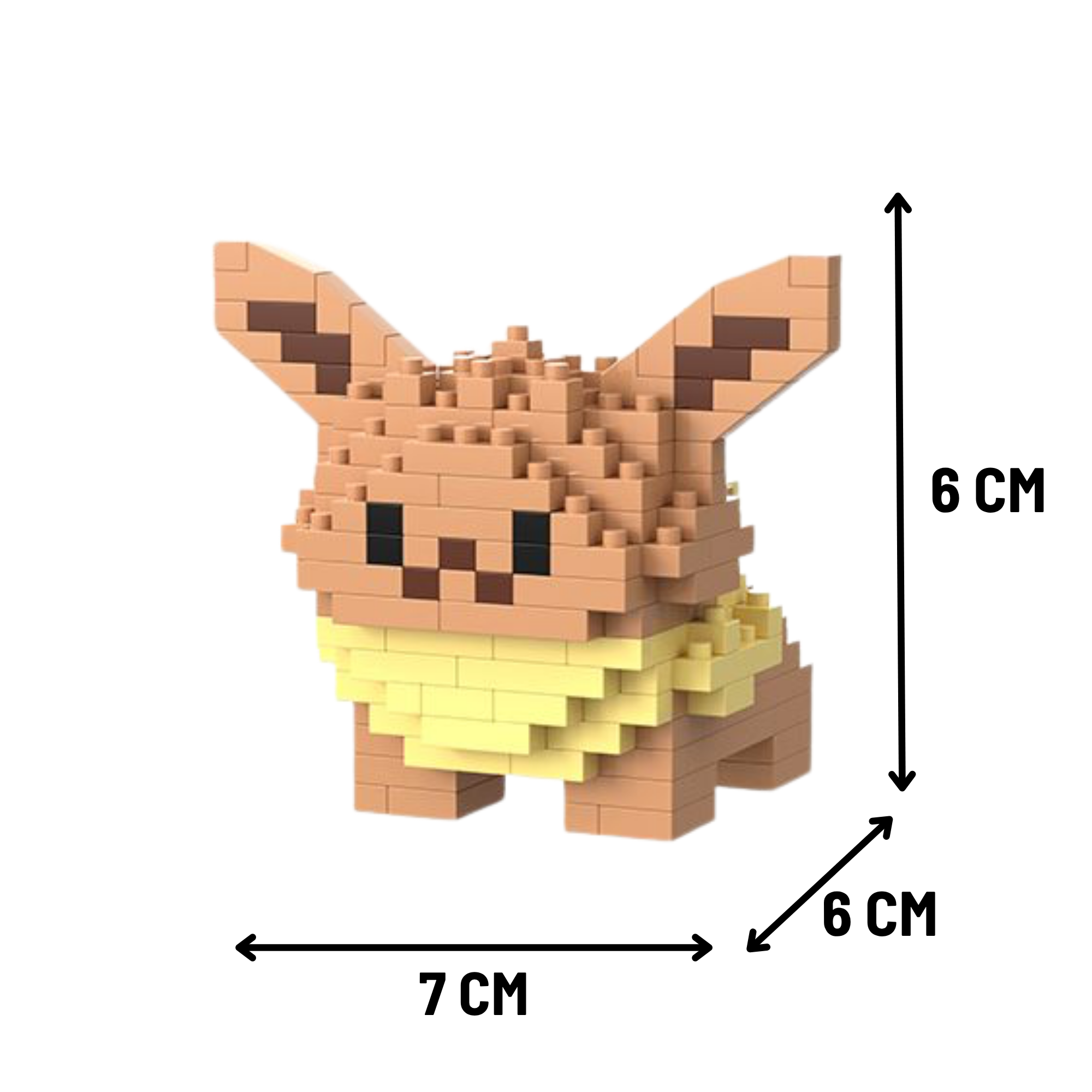 Eevee | Geïnspireerde Micro Brick Figuur