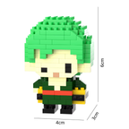 Roronoa Zoro Micro Brick Figure