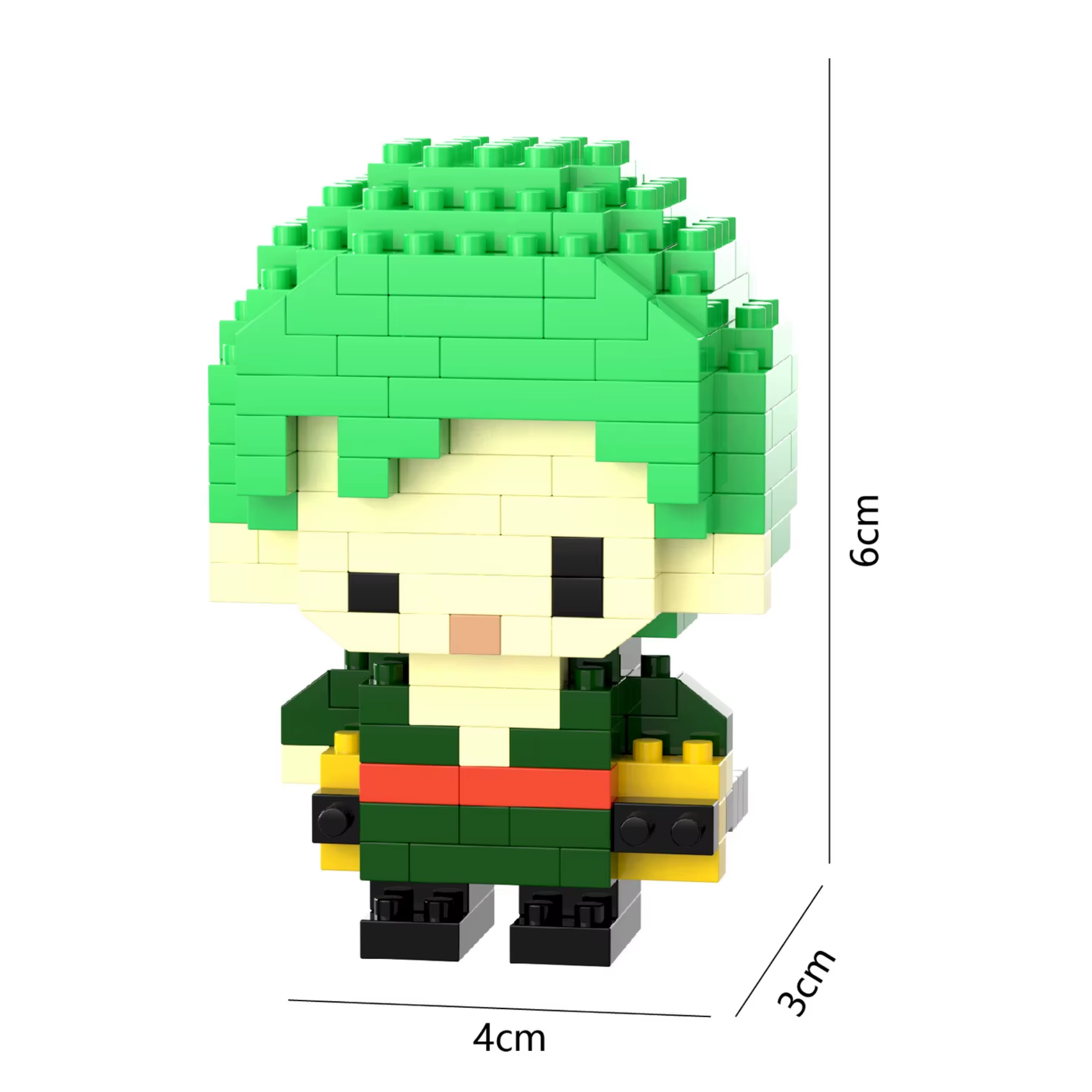 Roronoa Zoro | Geïnspireerde microstenen figuur