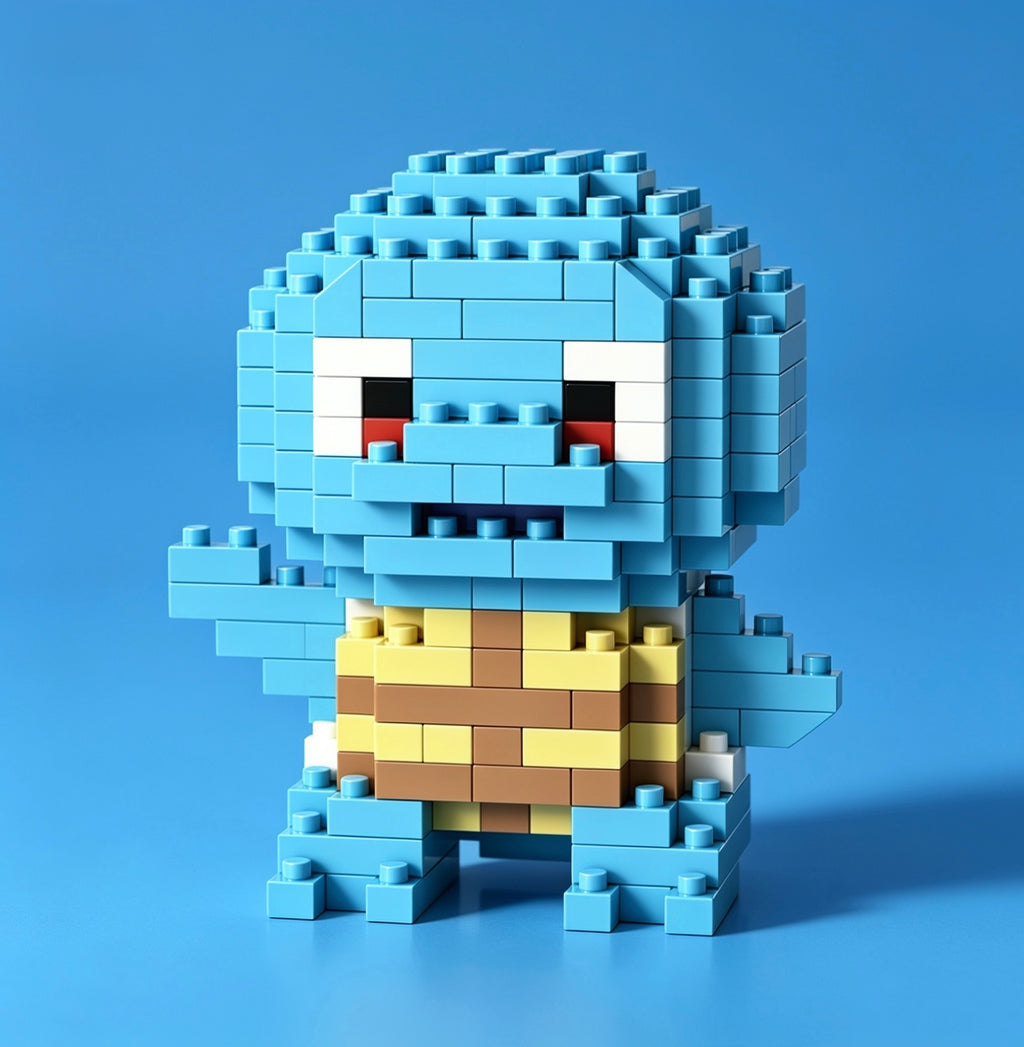 Squirtle Micro Brick Figure