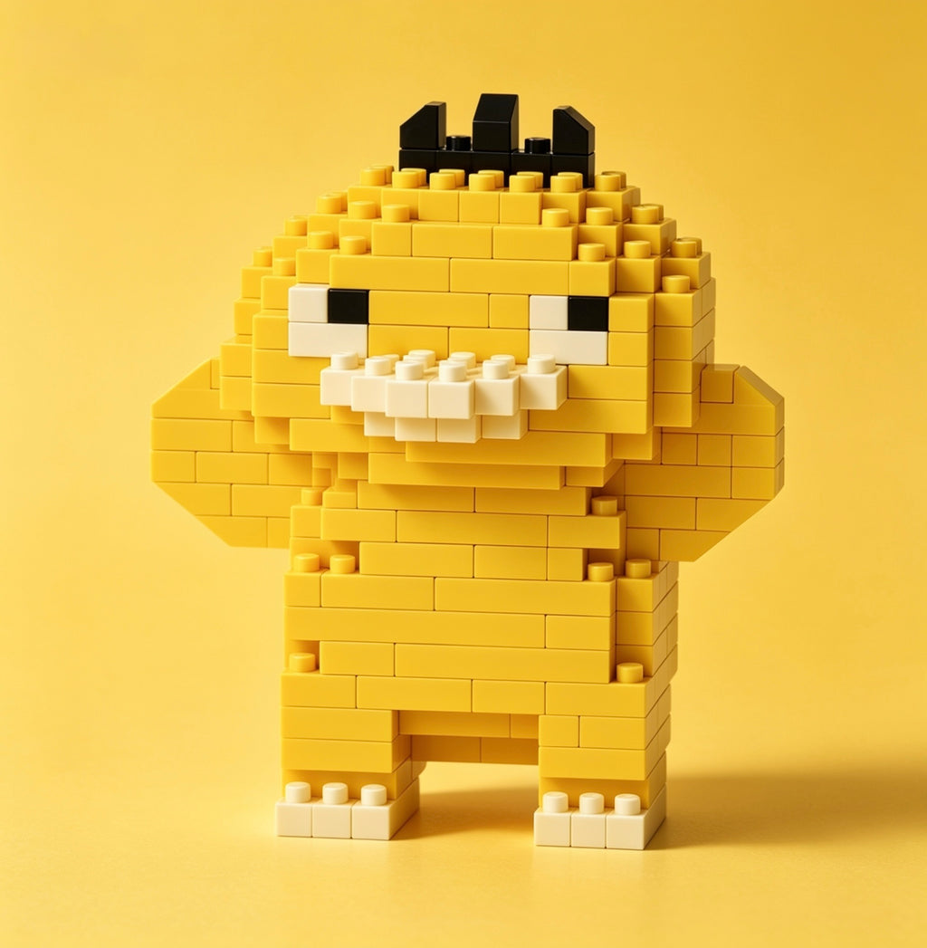Psyduck Micro Brick Figure