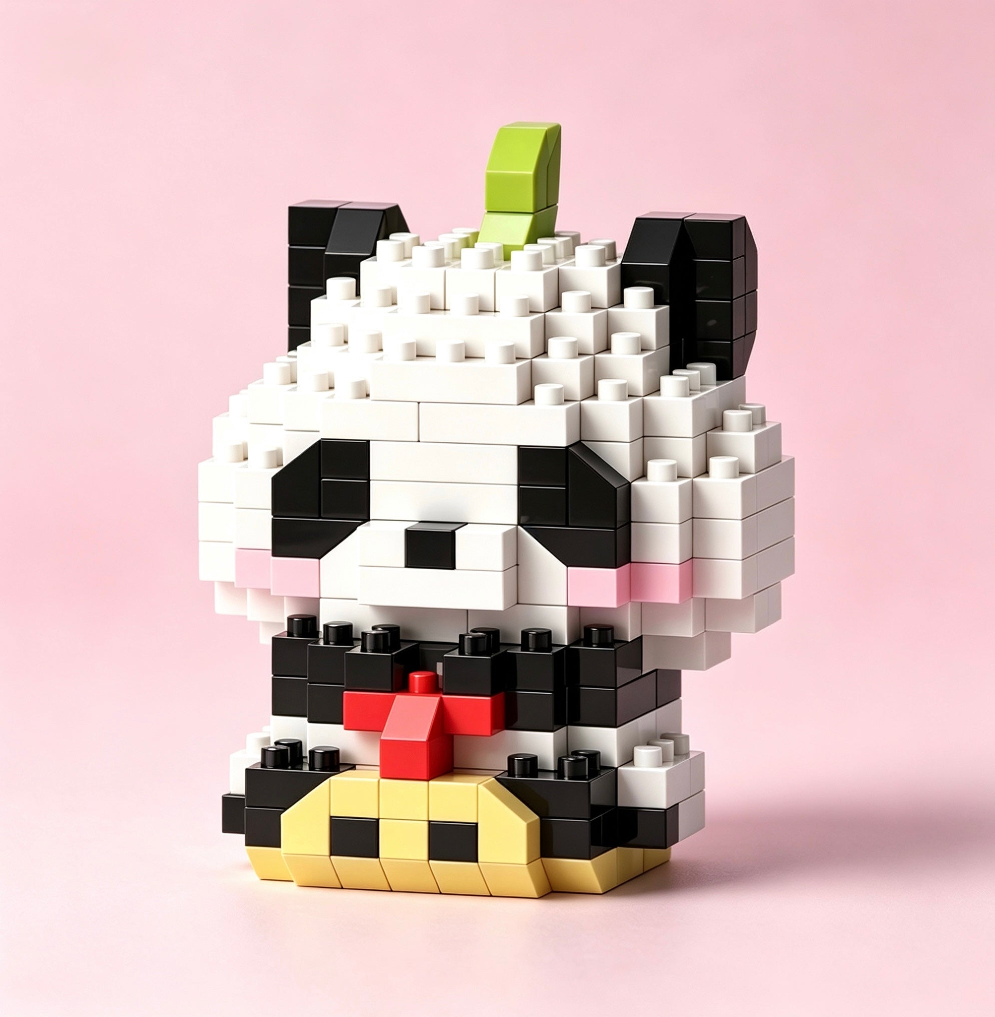 Cute Panda Micro Brick Figure