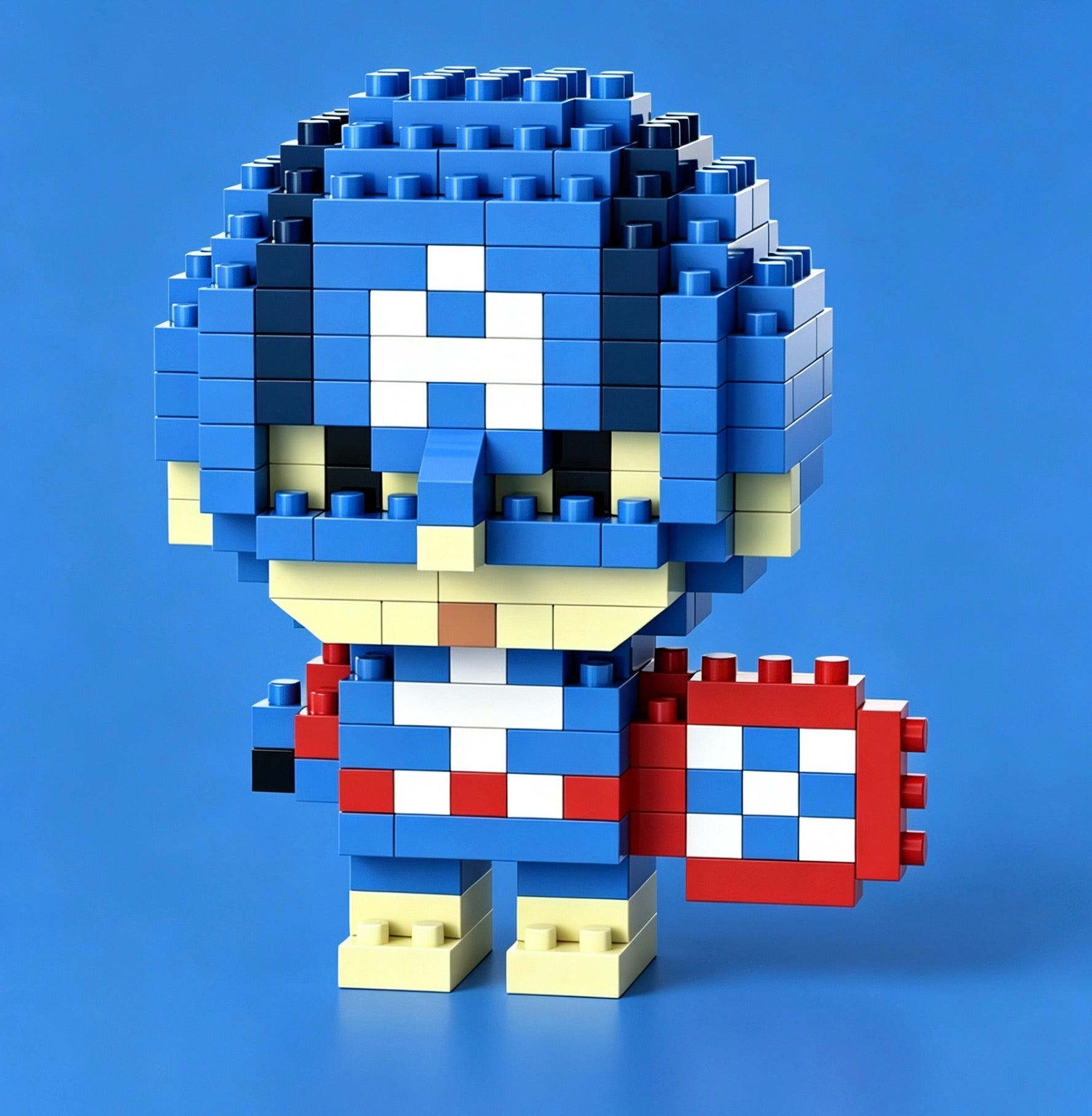 Captain America | Geïnspireerde Micro Brick Figuur