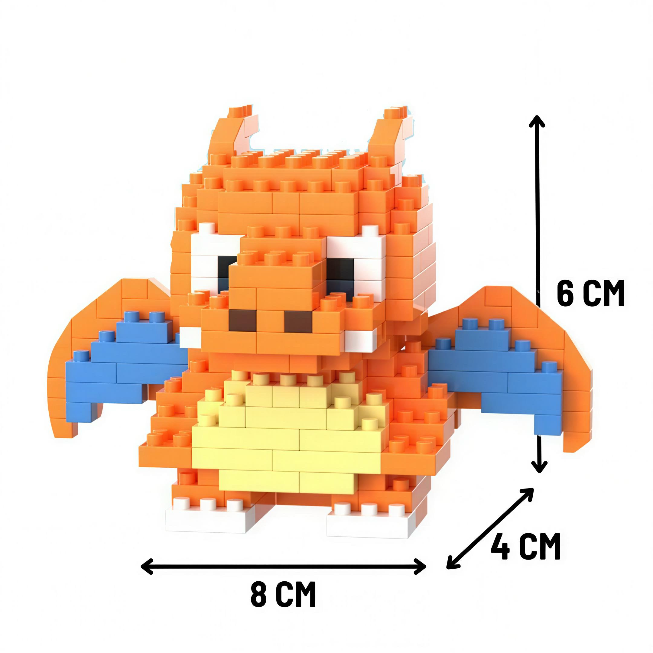 Charizard | Geïnspireerd Micro Baksteen Figuur