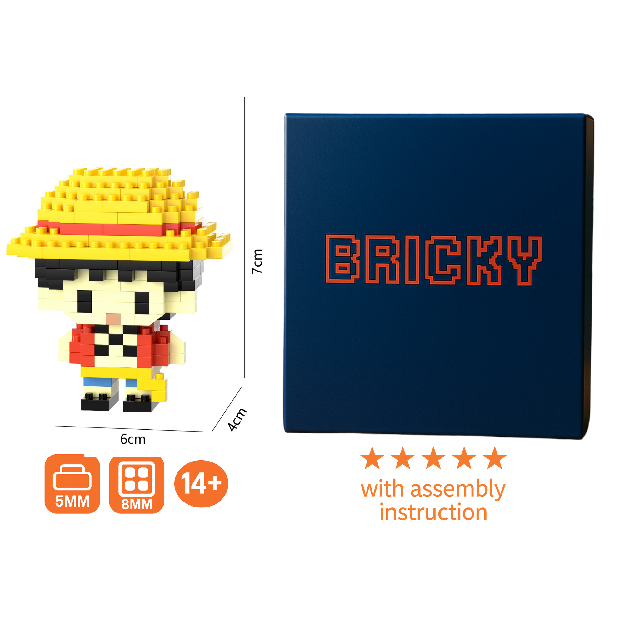 Monkey D. Luffy Micro Brick Figure