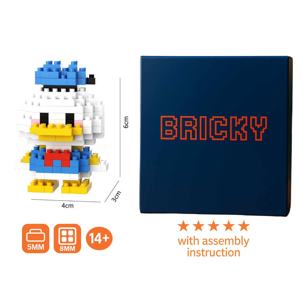 Donald Duck Micro Brick Figure