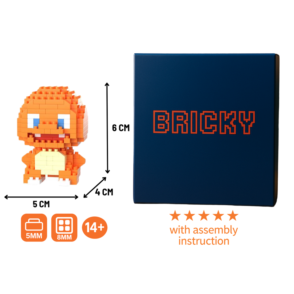 Charmander Micro Brick Figure