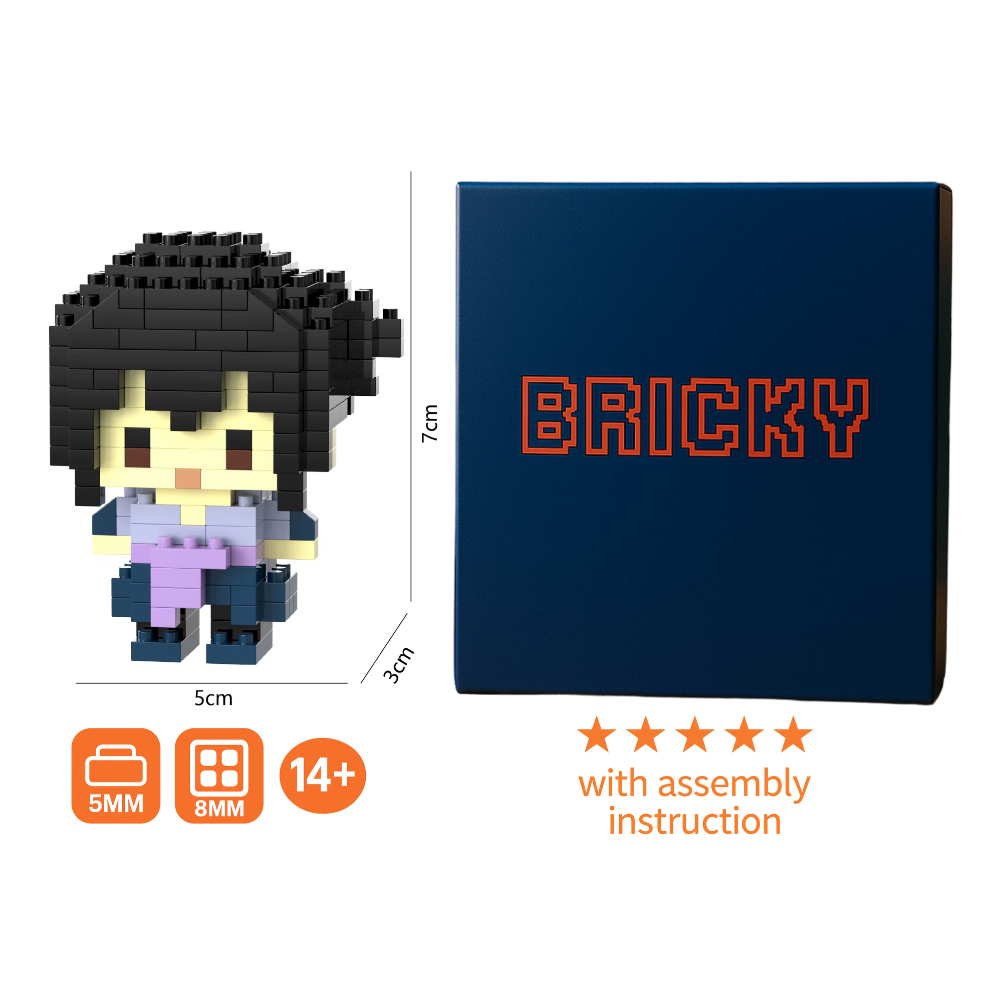 Sasuke Uchiha Micro Brick Figure