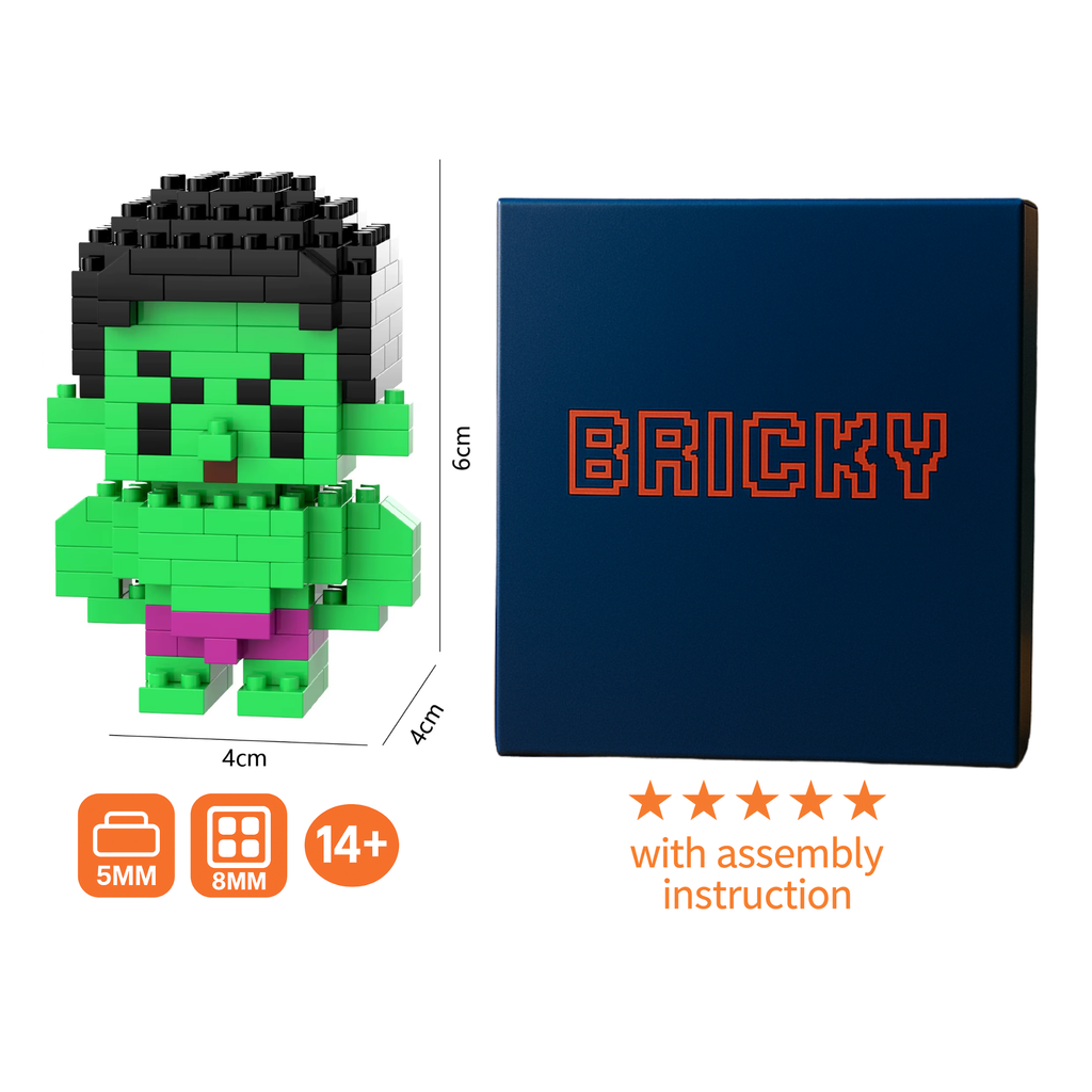Hulk Micro Brick Figure
